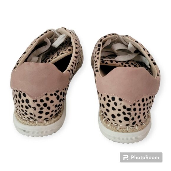 Ccocci Womens Leopard Print Tie Up Sneakers Size 10 US - Picture 3 of 4